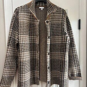 J Jill Plaid Shirt Jacket - Size M